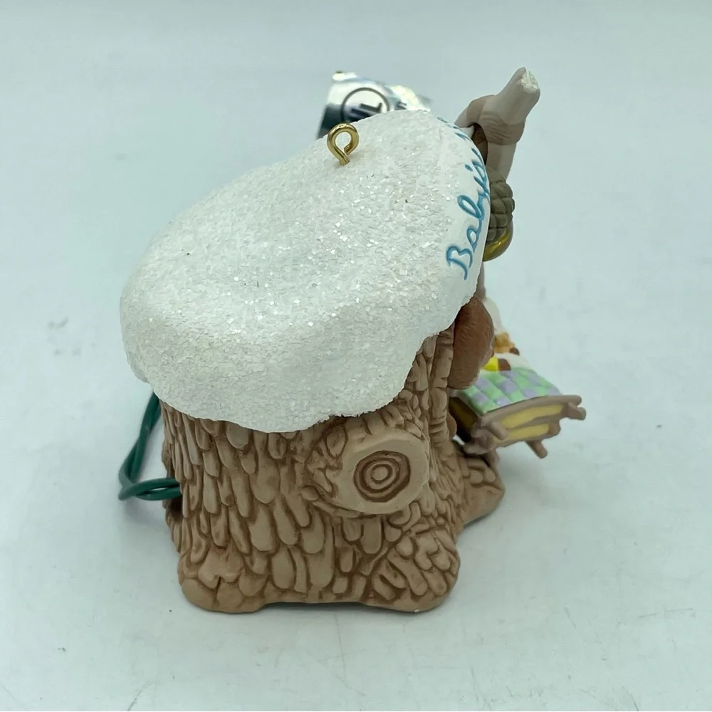 1994 Hallmark Baby’s First Christmas Ornament Lights Music Magic Squirrels - Picture 7 of 12